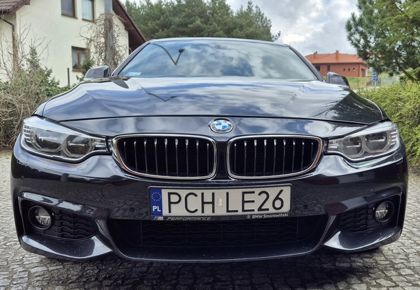 BMW Seria 4 cena 82900 przebieg: 120000, rok produkcji 2015 z Chodzież małe 277